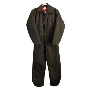 Vintage Big Smith Union Made Quilted Coveralls USA Mechanic Workwear 36S